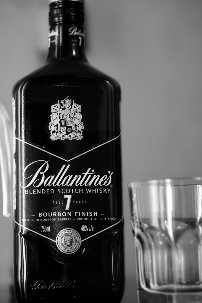 Ballantines Whisky, a brand with a rich history going all the way back to 1827. 