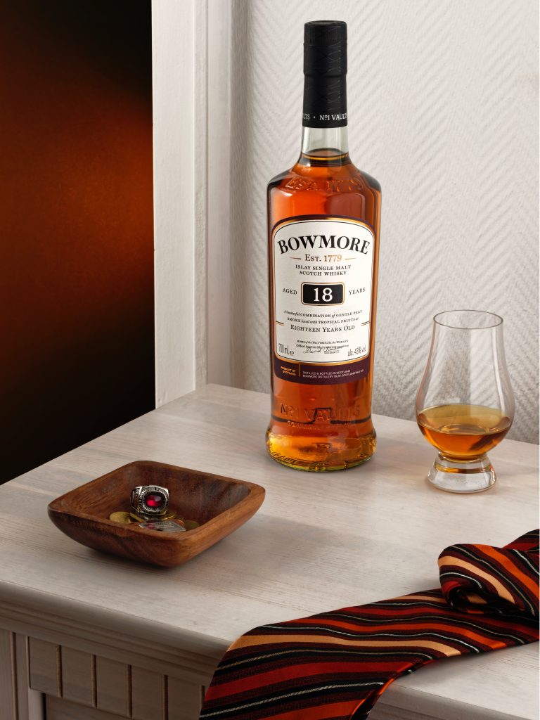 Bowmore is a brand of whisky with its origins from Islay, Scotland. 