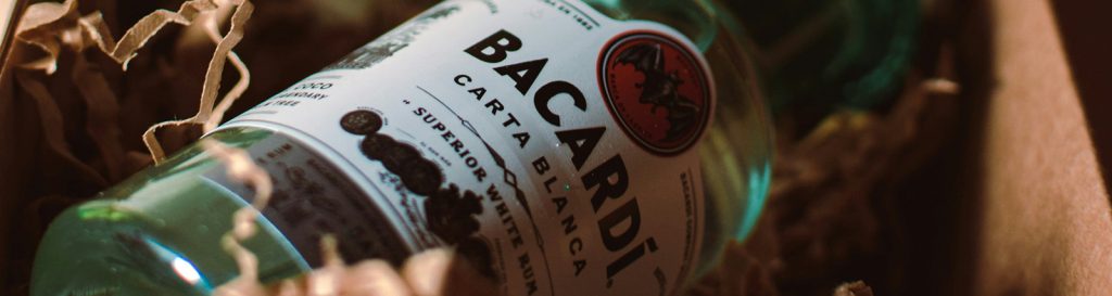 bacardi rum bottle